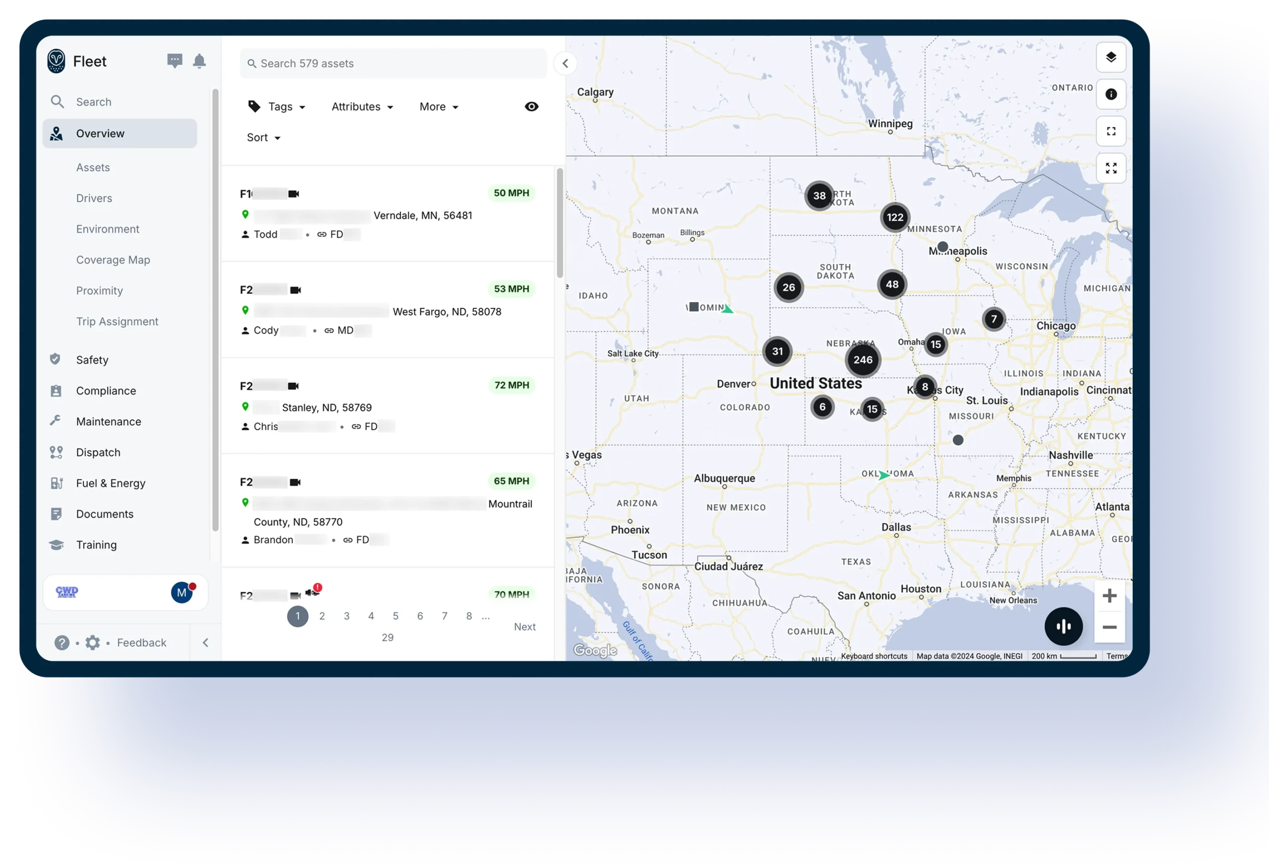 Samsara platform dashboard